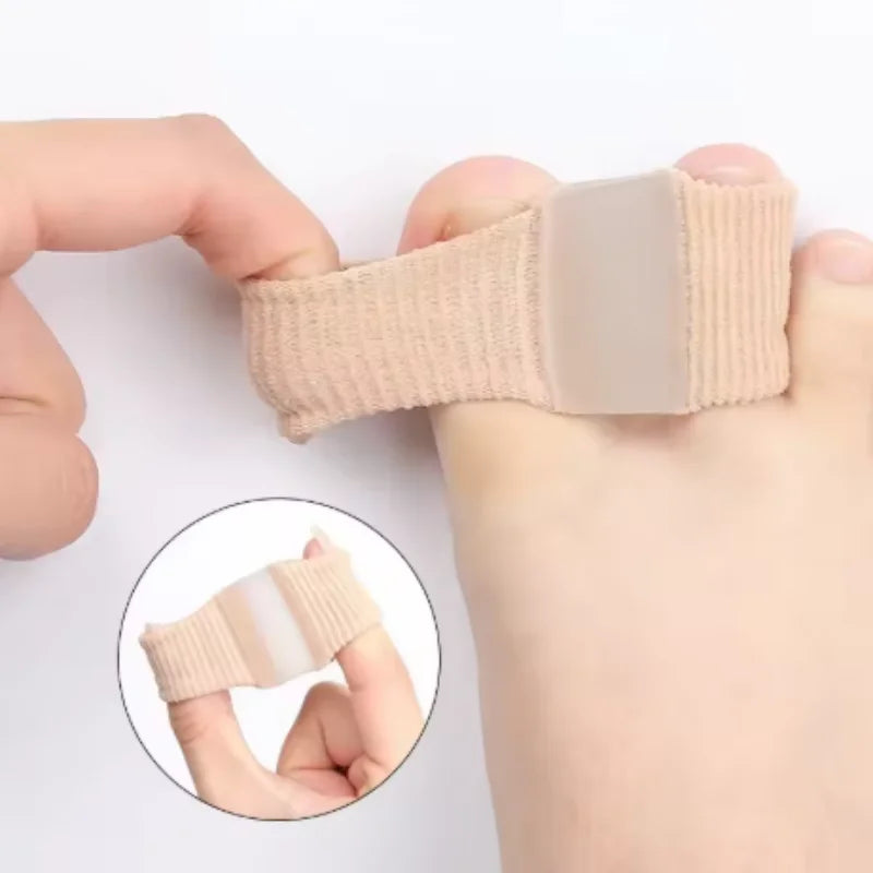 1/2/4pcs S/L Gel Bunion Toe Separator W/Fabric Lining for Big Toe Silicone Toe Spacers Protector for Overlapping Toe Qme