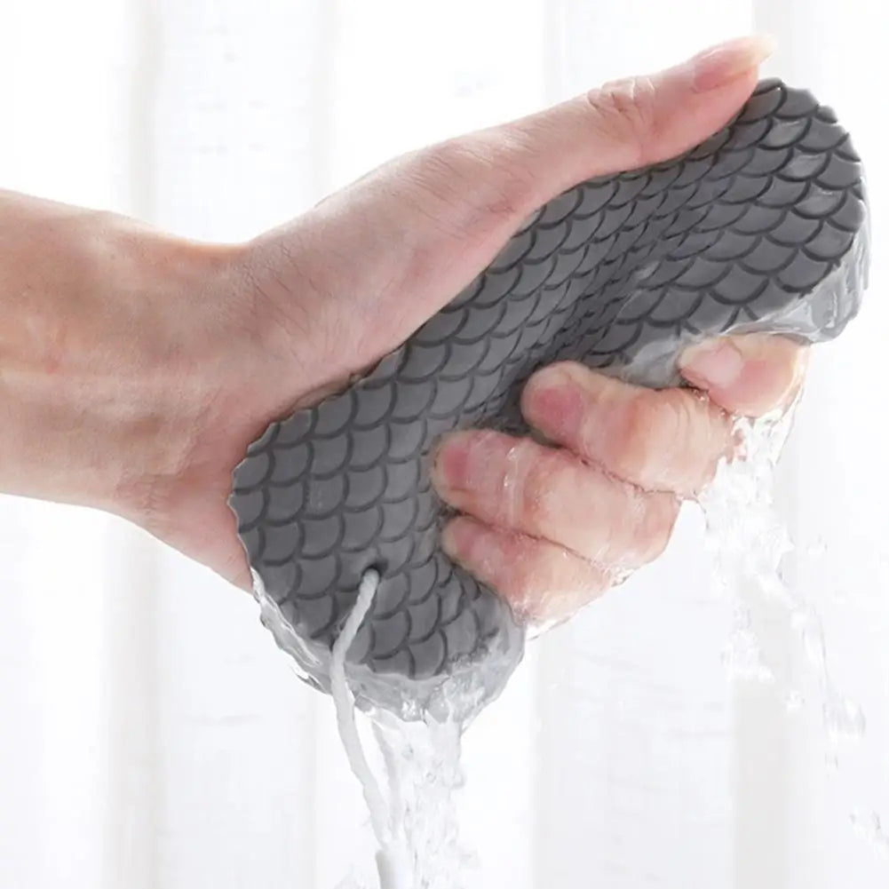 Exfoliating Bath Sponge Deep Cleansing Body Scrubber Scrub Soft Qme