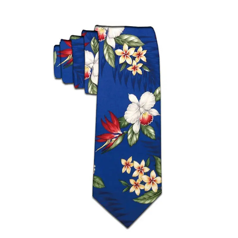 Funny Frog Sunflower Print Men's Tie Fashion Business Personality Qme