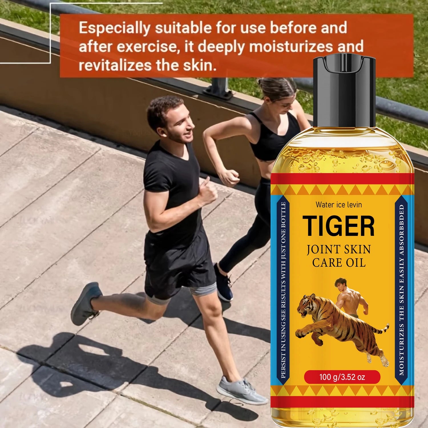 Collagen Infused Tiger Joint Skin Oil, Quick Absorb Hydrating Firming Body Care Oil Qme