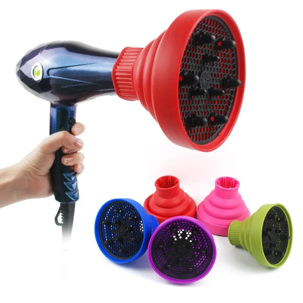 Silicone Hairdryer Diffuser Cover Foldable Temperature Resistant Qme