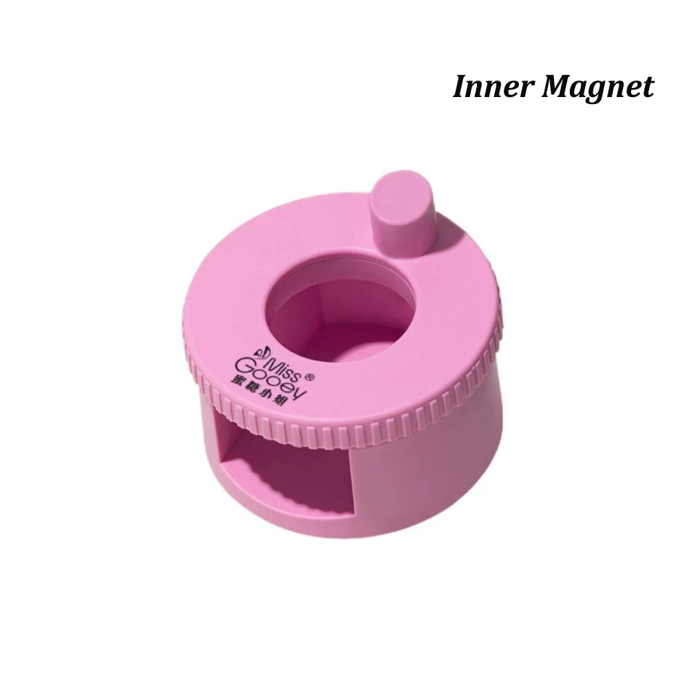 Rotating Cat Eye Magnet Nails Automatic Glass Bead Nail Spinner Qme without steel ball-C