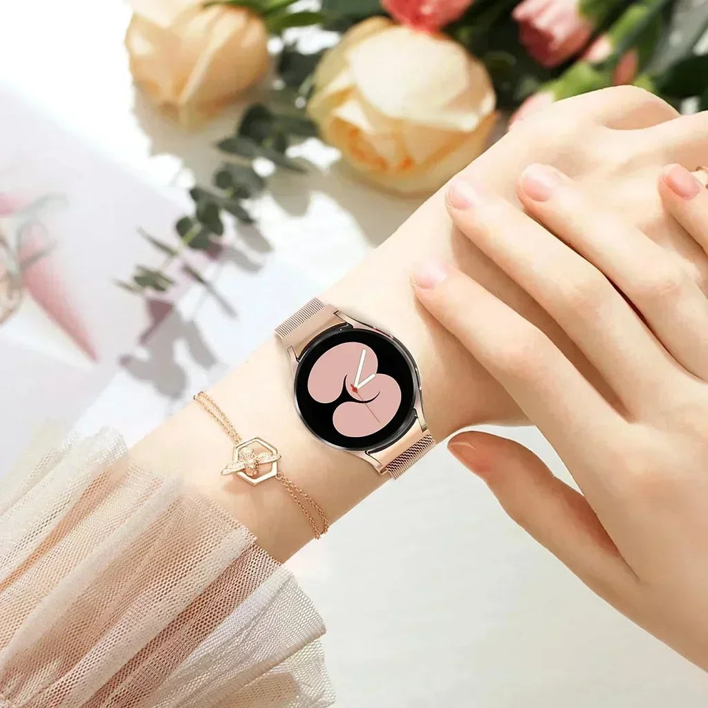 Strap + TPU Case For Samsung Galaxy Watch 6 Classic 43mm 47 42mm No Gaps Metal Bracelet Galaxy Watch Qme