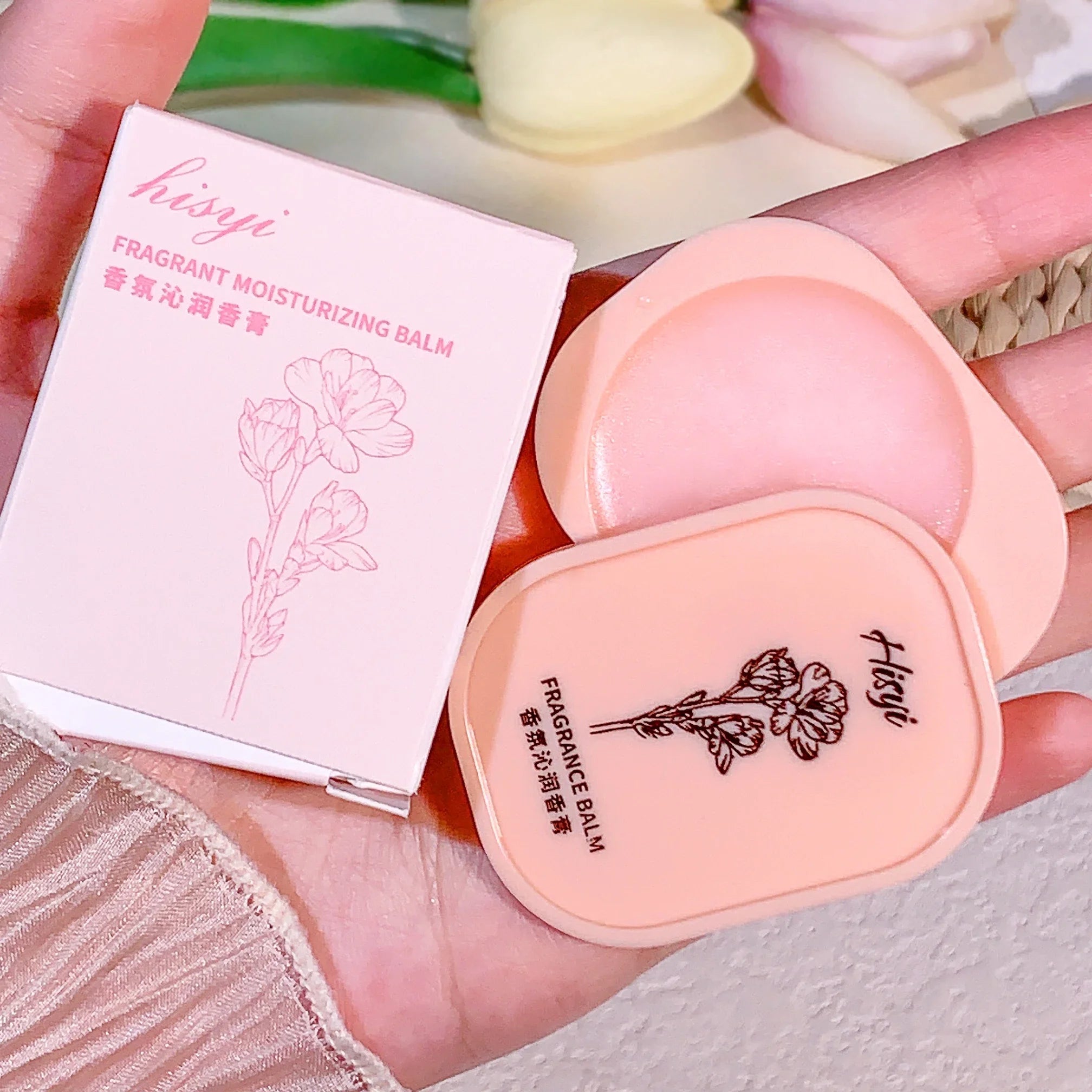 HISYI Solid Perfume Balm Long-lasting Floral Scents Vegan Compact Qme 03