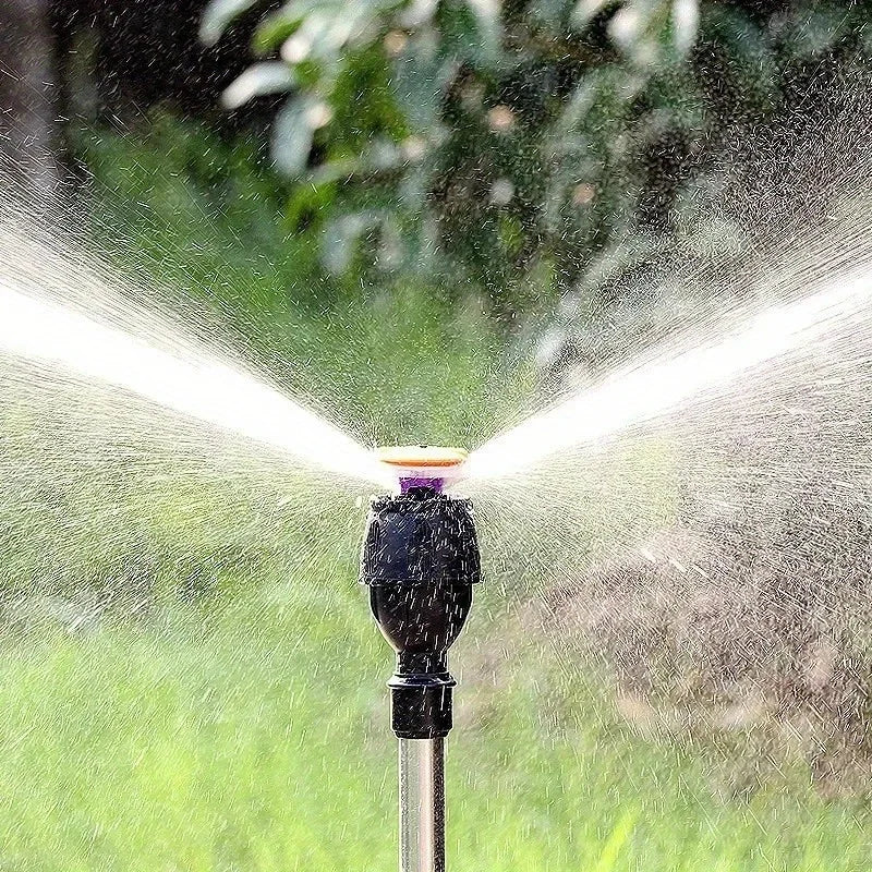360 Rotary Irrigation Tripod Lawn Garden Sprinkler Telescopic Support Qme
