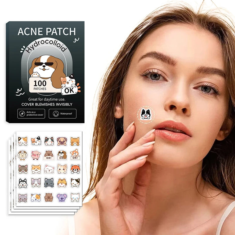 Professional Invisible Acne Pimple Healing Patches Cats Dogs Facial Qme