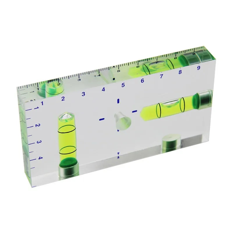 Transparent Magnetic Level Bubble Mini Spirit Three Strong Magnets Qme A