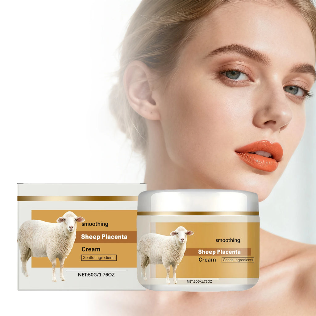 Hydrolyzed Sheep Placenta Cream Firming Lifting Anti-Aging Fade Fine Lines Nourishing Soothing Anti-Wrinkle Facial Cream Skincar Qme