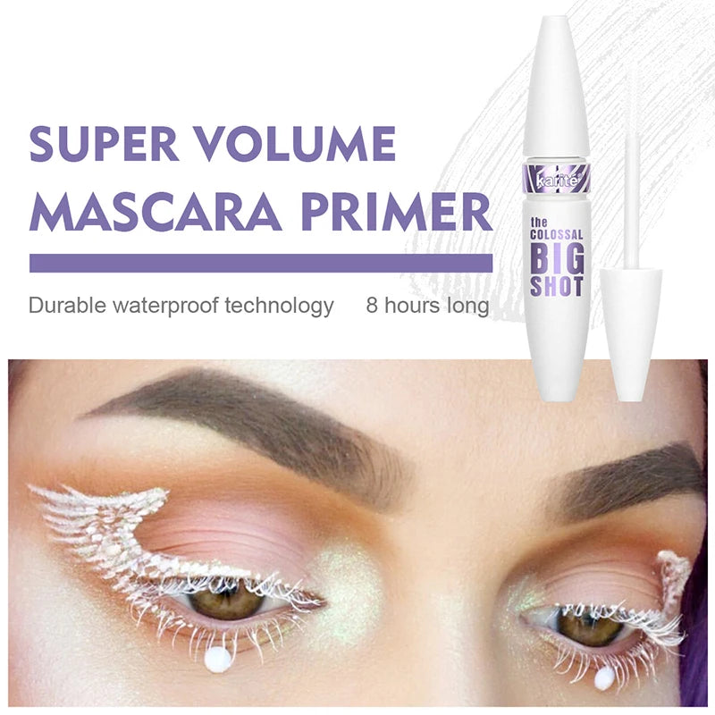 Long Curling White Mascara Waterproof Sweat-proof Colored Eyelashes Qme