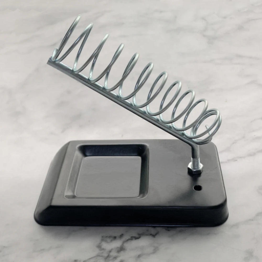 Soldering Iron Stand Portable Holder Tin Welding Cleaning Sponge Qme