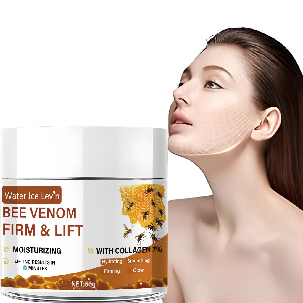 Bee Vemon Instant Facial Lifting Cream 50g | Smooth | Types of Face and Neck Creams, Containing Retinol and Collagen, Alcohol-Free. Qme