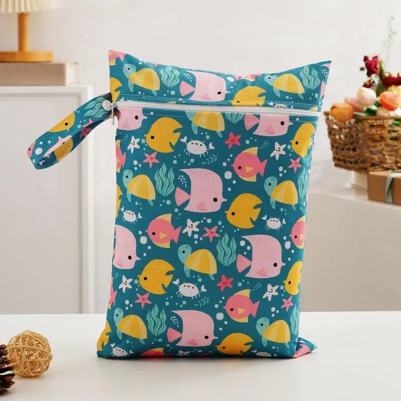 Waterproof Cloth Bag Wet Dry Bag Fashion Zipper Bag Washable Beach Pool Gym Bags For Swimsuits Wet Clothes Qme I