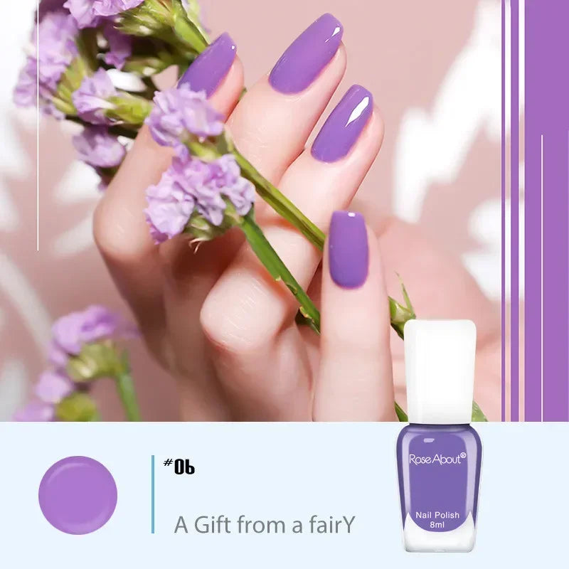 40 Colors Nail Gel No Bake Water-based Nail Polish Glitter Sequins Long-lasting Tearable Healthy Tearable Quick-drying Qme 06