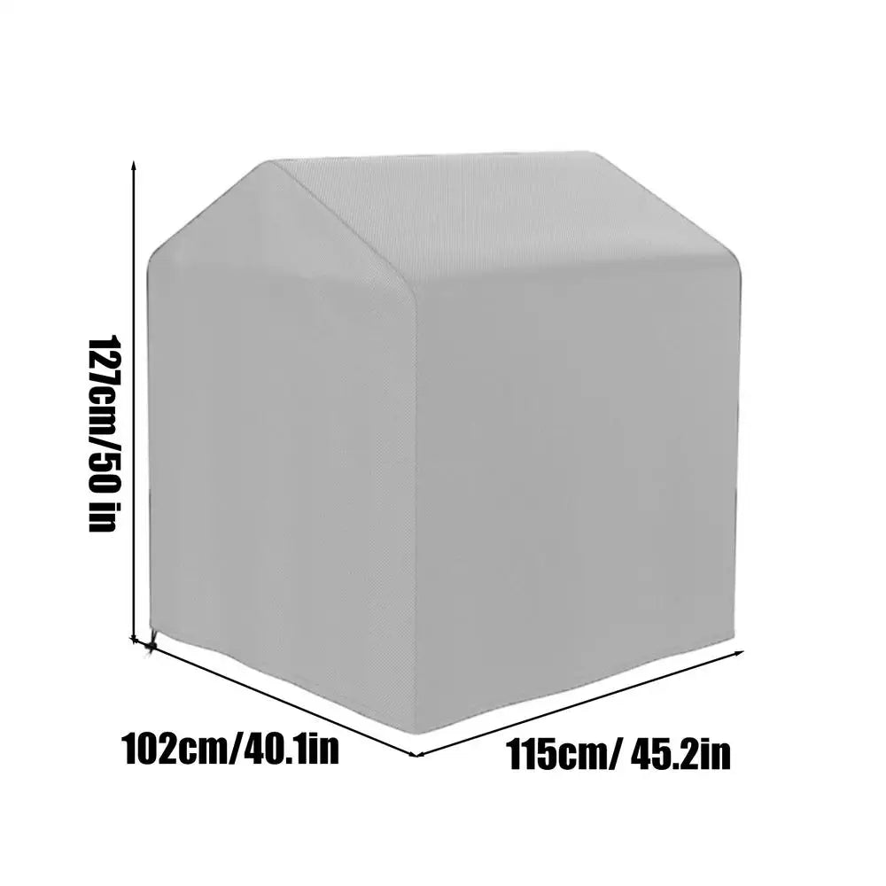 Playhouse Waterproof Tarp 210d Oxford Fabric With Drawstring Closure Outdoor Playhouse Cover For Patio Sports Parties Picnics Qme China Mainland Gray 115x102x127cm
