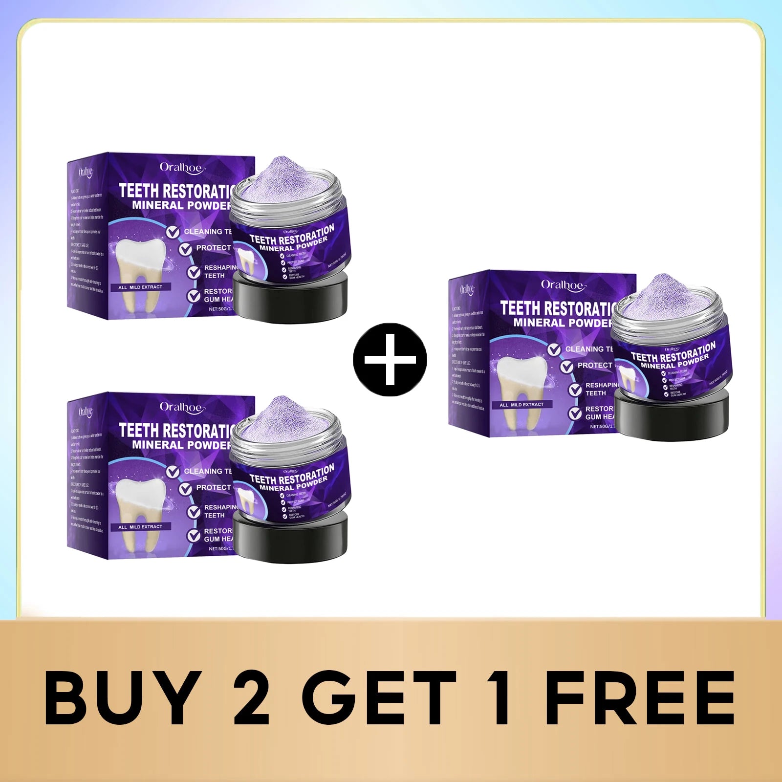 Teeth Whitening Powder Dental Stain Calculus Removal Prevent Caries Oral Hygiene Cleaning Fresh Breath Purple Bleach Toothpaste Qme Buy 2 get 1 free