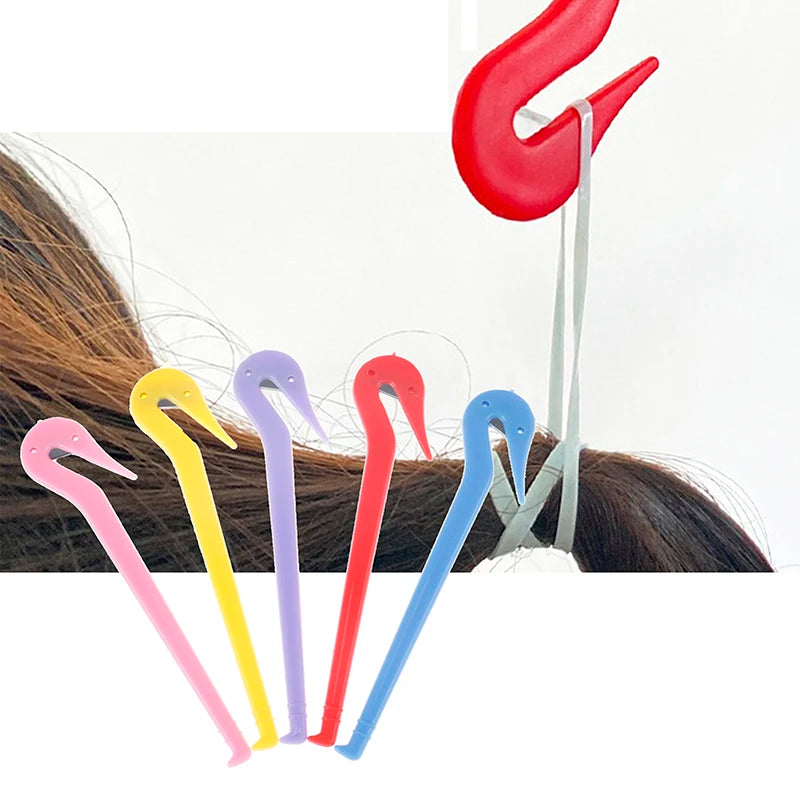 5Pcs Hair Bands Rubber Cutter Girls DIY Styling Headwear Band Cutting Tool Qme