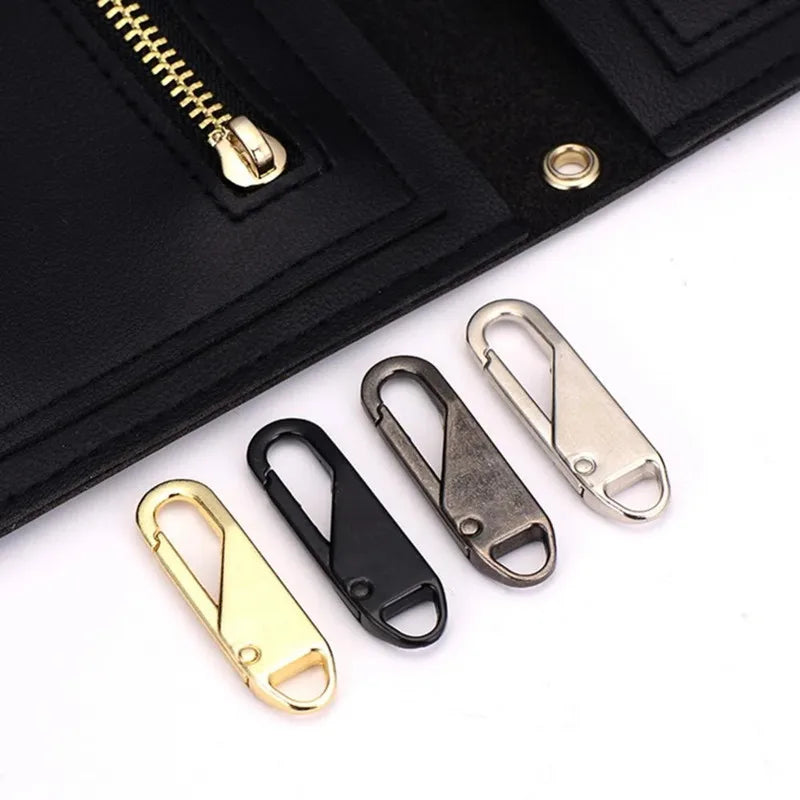 10PCS Universal Zipper Puller Detachable Metal Zipper Head Repair Kits For Zipper Slider DIY Craft Sewing Clothes Accessories Qme