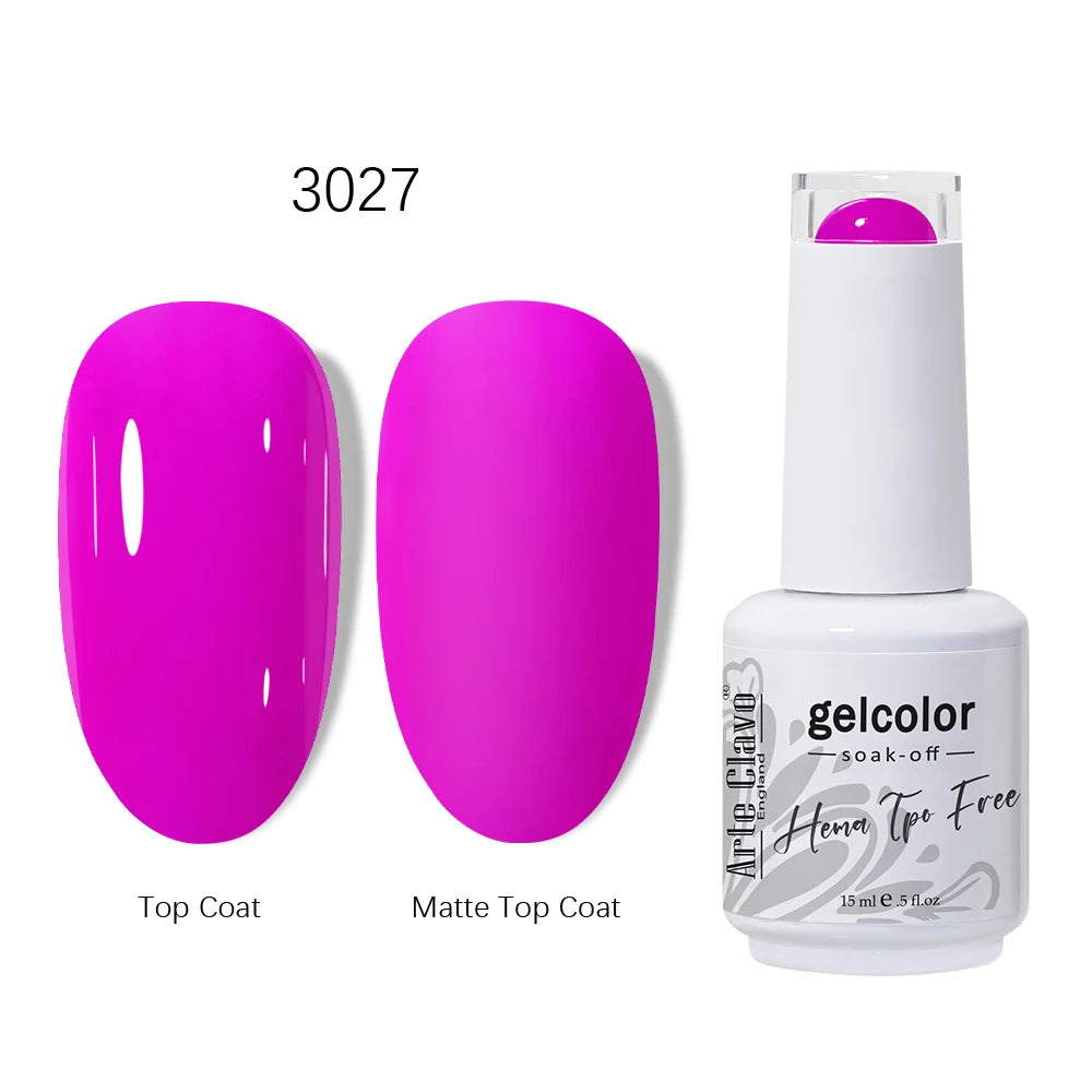 Arte Clavo HEMA TPO Gel Nail Polish Pink Series Semi Permanent Soak