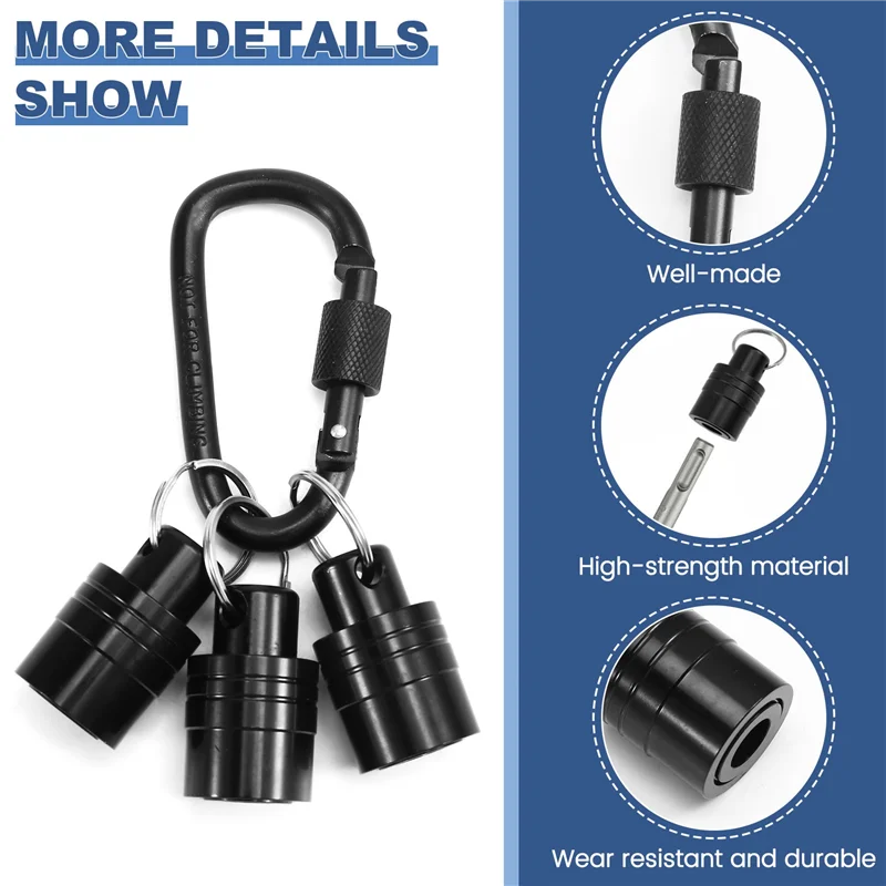 A02F-6 PCS SDS Shank Bits Holder Keychain Quick-Change Extension Bar Drill Bit Holder Quick Change Connect Rod Tool Set Qme