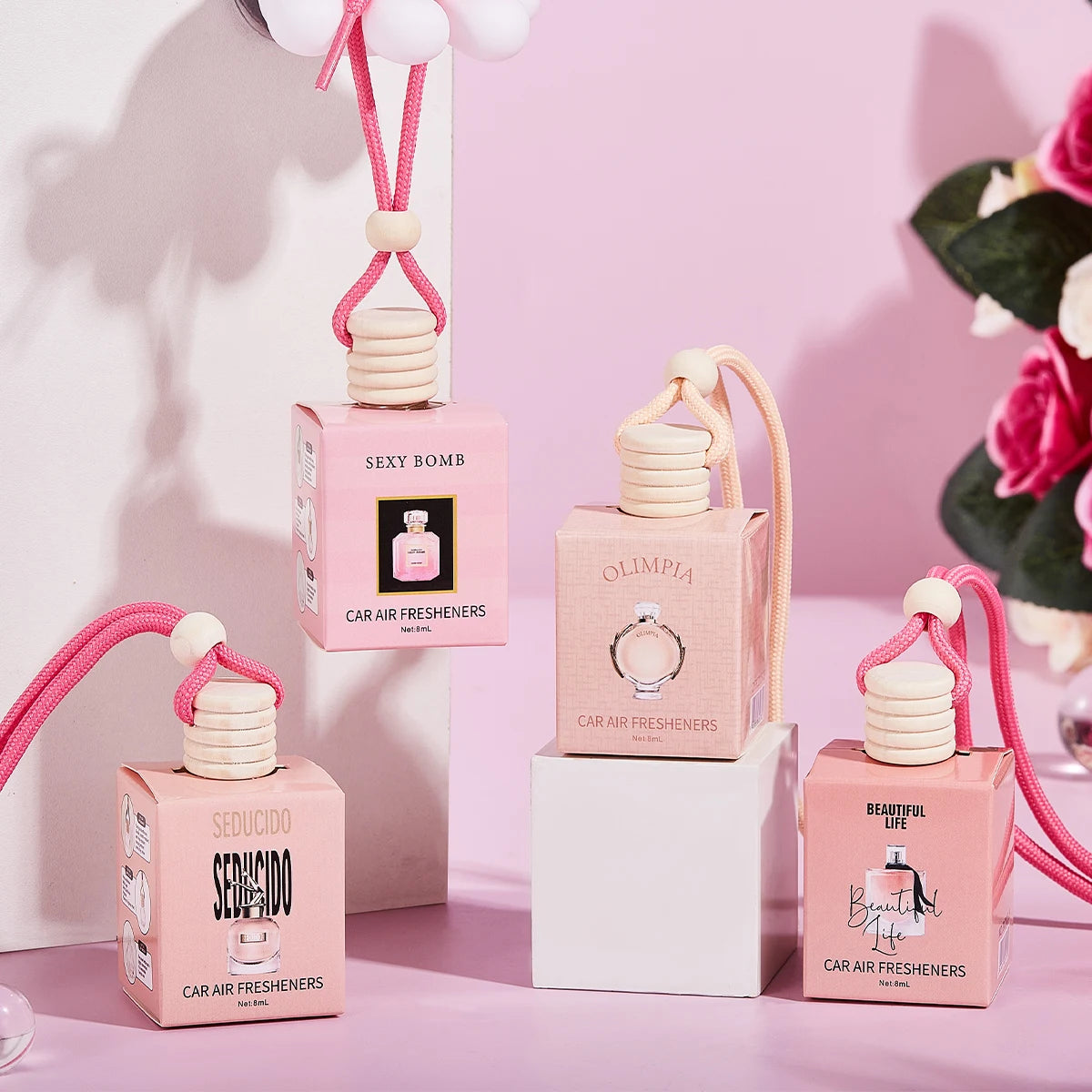 Car Air Fresh Fragrance Lasting Natural Flower Perfume Diffuser Mild Qme