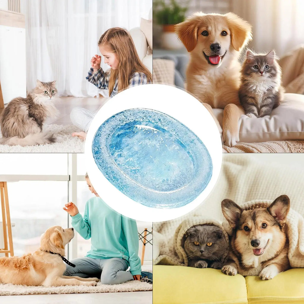 Cooling Pad For Dogs Foldable Puppy Cat Ice Bed Summer Cat Cooling Mat For Doggy Hot Weather Indoor Outdoor Travel Crate Patio Qme