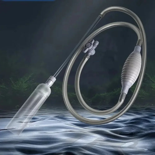 1 5m Aquarium Manual Water Changer Fish Tank Air Pump Cleaning Tools Qme