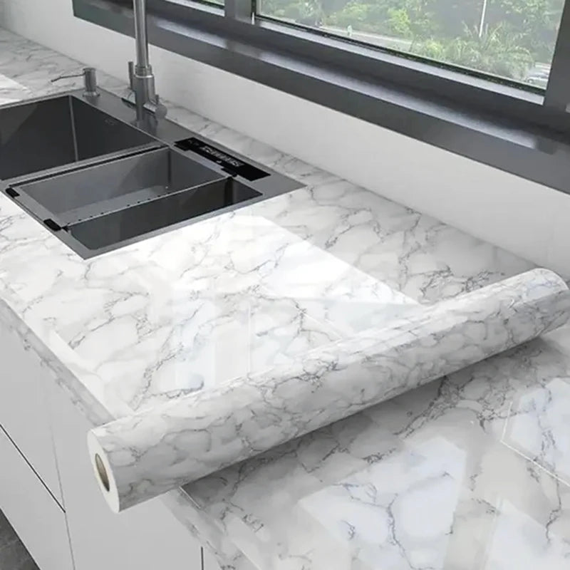 Kitchen Cabinets Wallpaper Peel Stick Vinyl Washable Oil Proof Qme