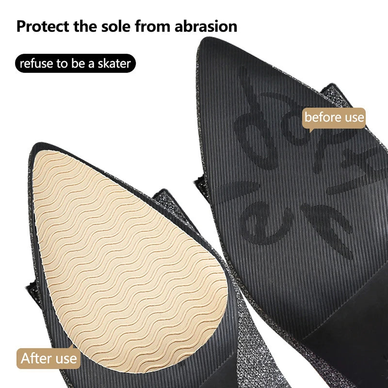 Sole Non-slip Sticker Heel Forefoot Anti-skid Pad Noise-absorbing Qme