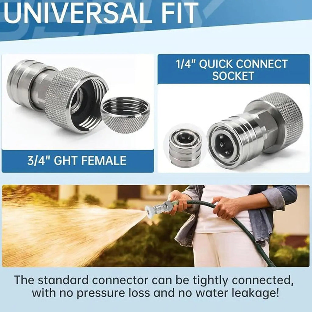 Pressure Nozzle 7-In-1 Adjustable Heavy Duty Cleaning Too Adapter Qme