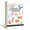 Spiral Bound Watercolor Flower Workbook Thick Paper Easy Guides Qme A4