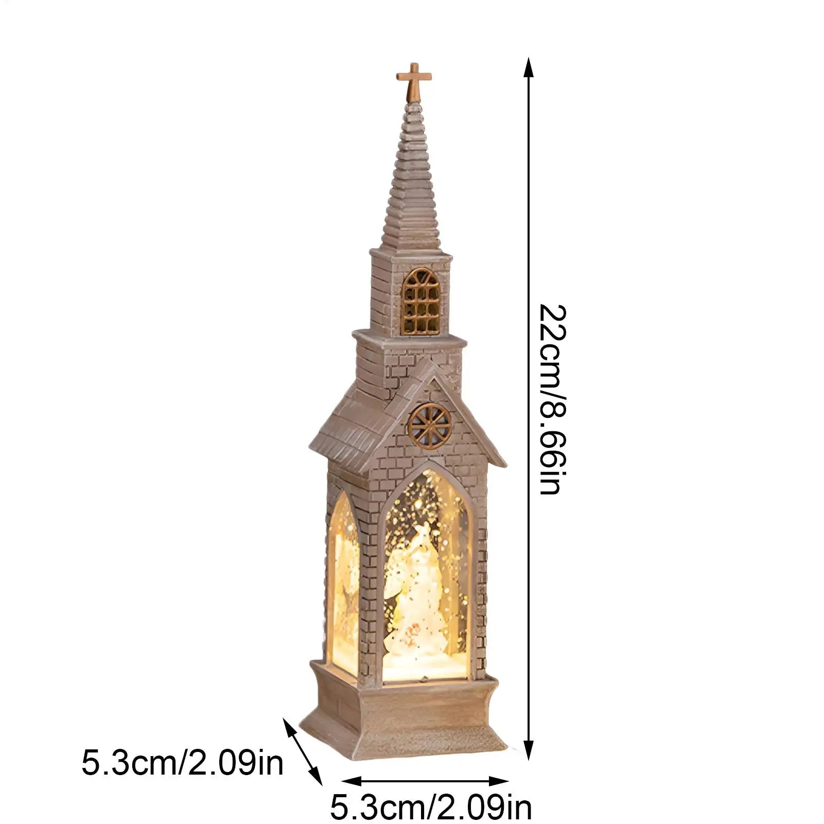 Christmas Tree Night Light LED House Shape Desktop Ornament Santa Qme
