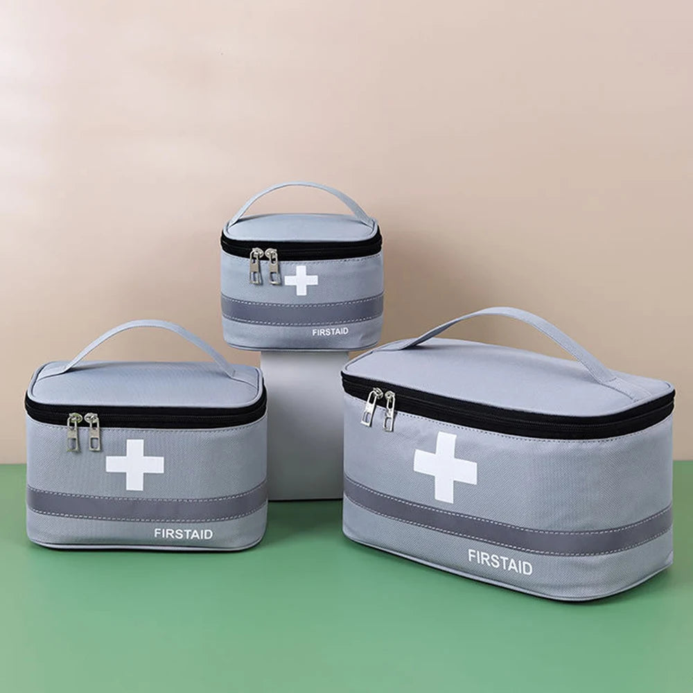 1PC Portable Medicine Bag Travel Outdoor Storage Health Kit Medicine Kit Travel Family Medicine Home Cloth Medicine Kit Qme