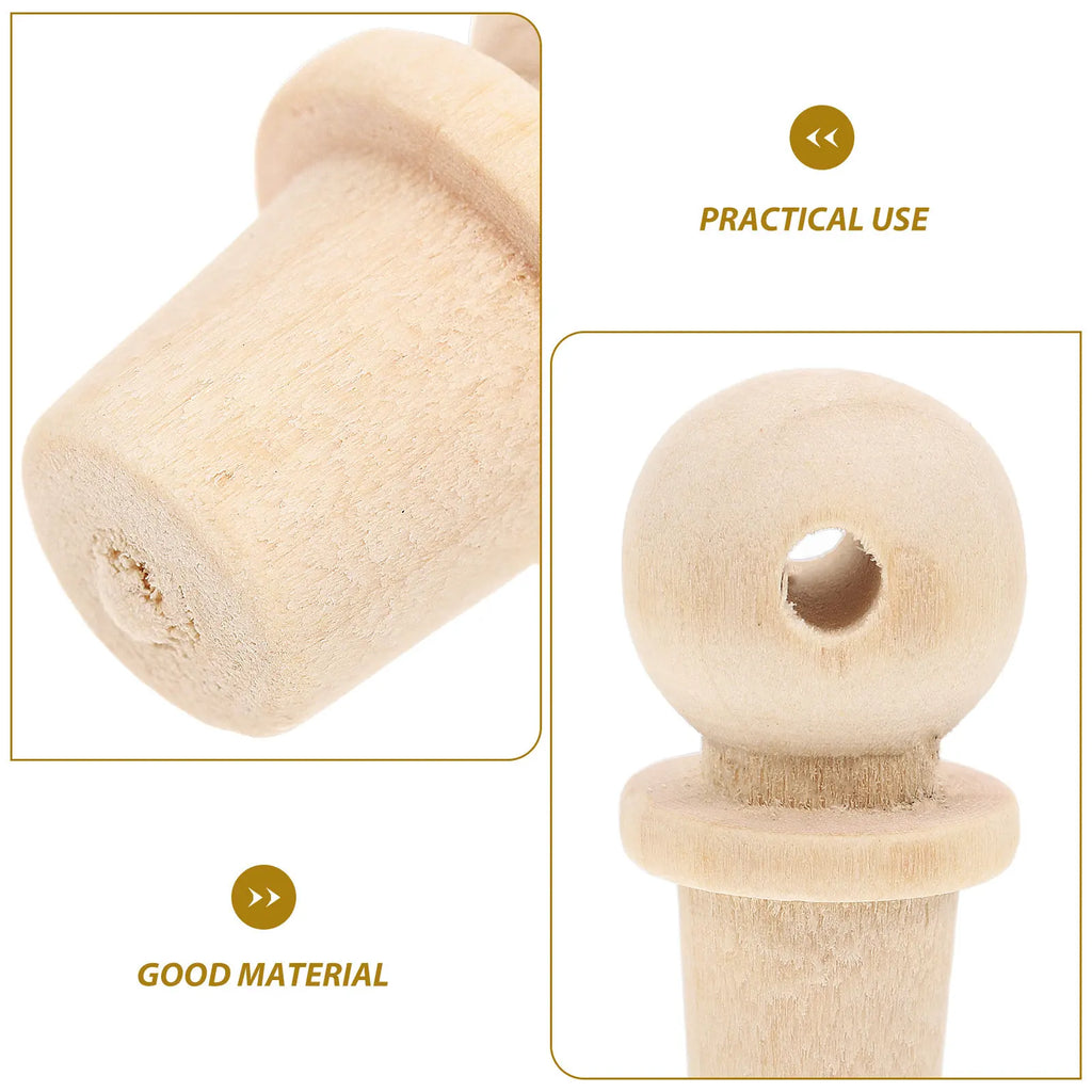 10Pcs Natural Cork Stoppers Gourd Neck Sealers Tight Fit Freshness Keeper Easy Insert DIY Decorative Toppers Bottle Stopper Qme