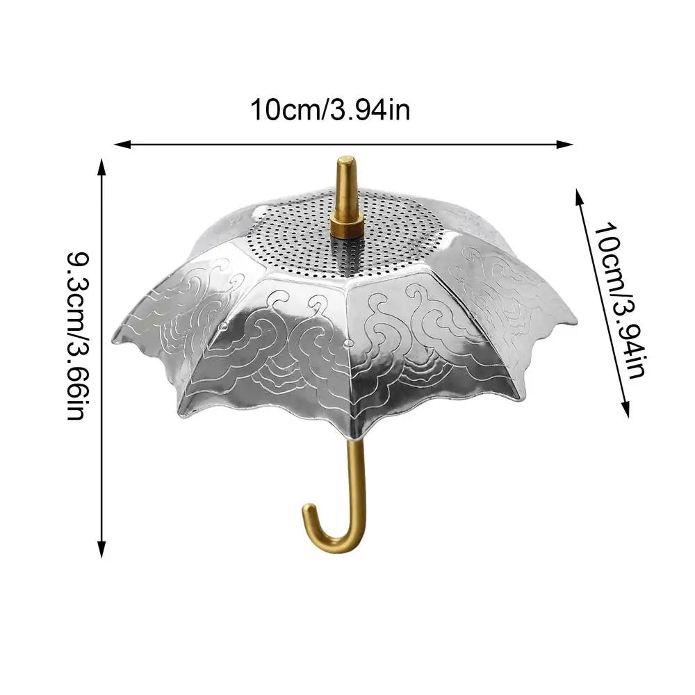 Tea Strainer Stainless Steel Loose Leaf Umbrella Filter Metal Tea Strainer For Home Kitchen Countertop Apartment Dormitory Qme Silver China Mainland