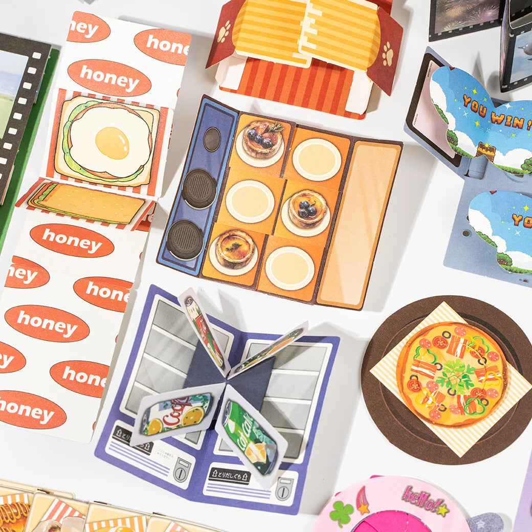 20 piece/book Cute Japanese Y2K Cut Film Sticker Girl Journal Phone Case DIY Scrapbook Sticker Kawaii Decoration Sticker Gift Qme