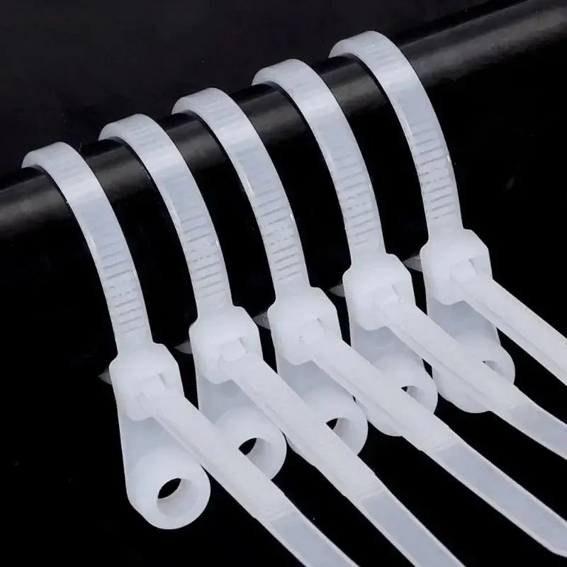 Self-locking Cord Ties Straps Fastening Loop Office Organizer Screw Qme