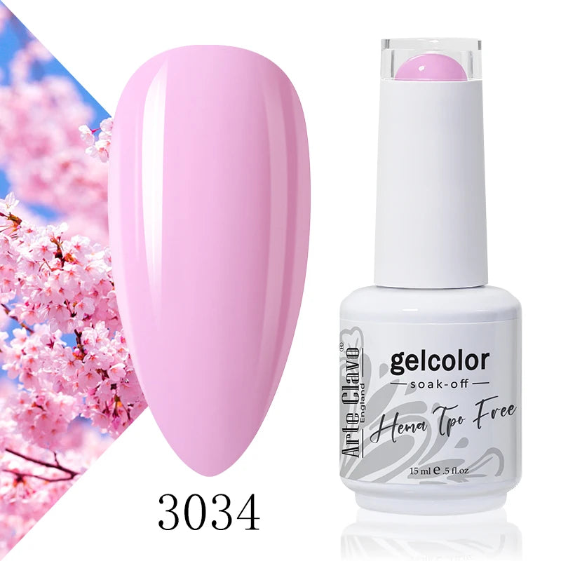 Arte Clavo Colourful Gel Nail Polish Art Varnishes Macaron Semi