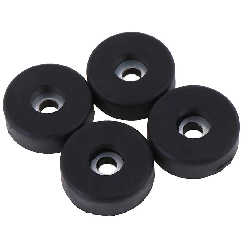 .4Pcs Plastic Bumpers Embedded Washer Feet Pad Instrument Holder 30x10mm. Qme 40pcs