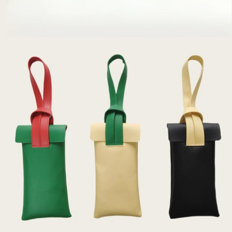 Contrast Portable Dustproof Eyewear Pouch Qme