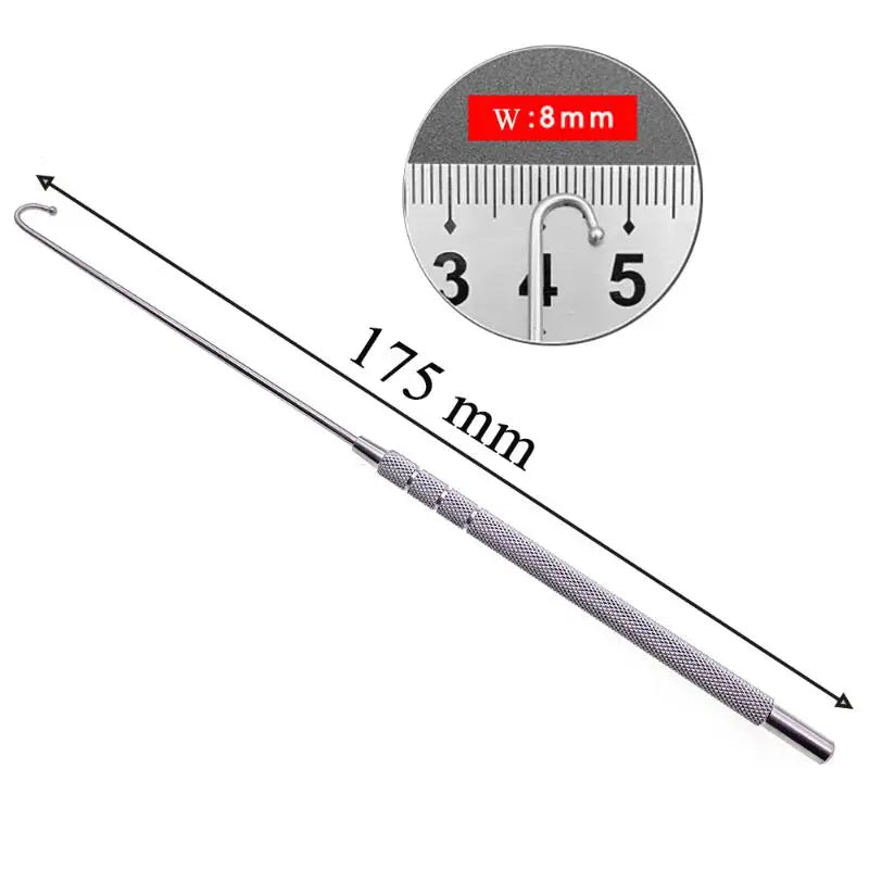 New Pet Hook Animal Ovaries Removal Hook Vet Ovariectomy Dogs Cats Surgical Instruments Ball Type 6mm 8mm 10mm 12mm Qme 8 mm