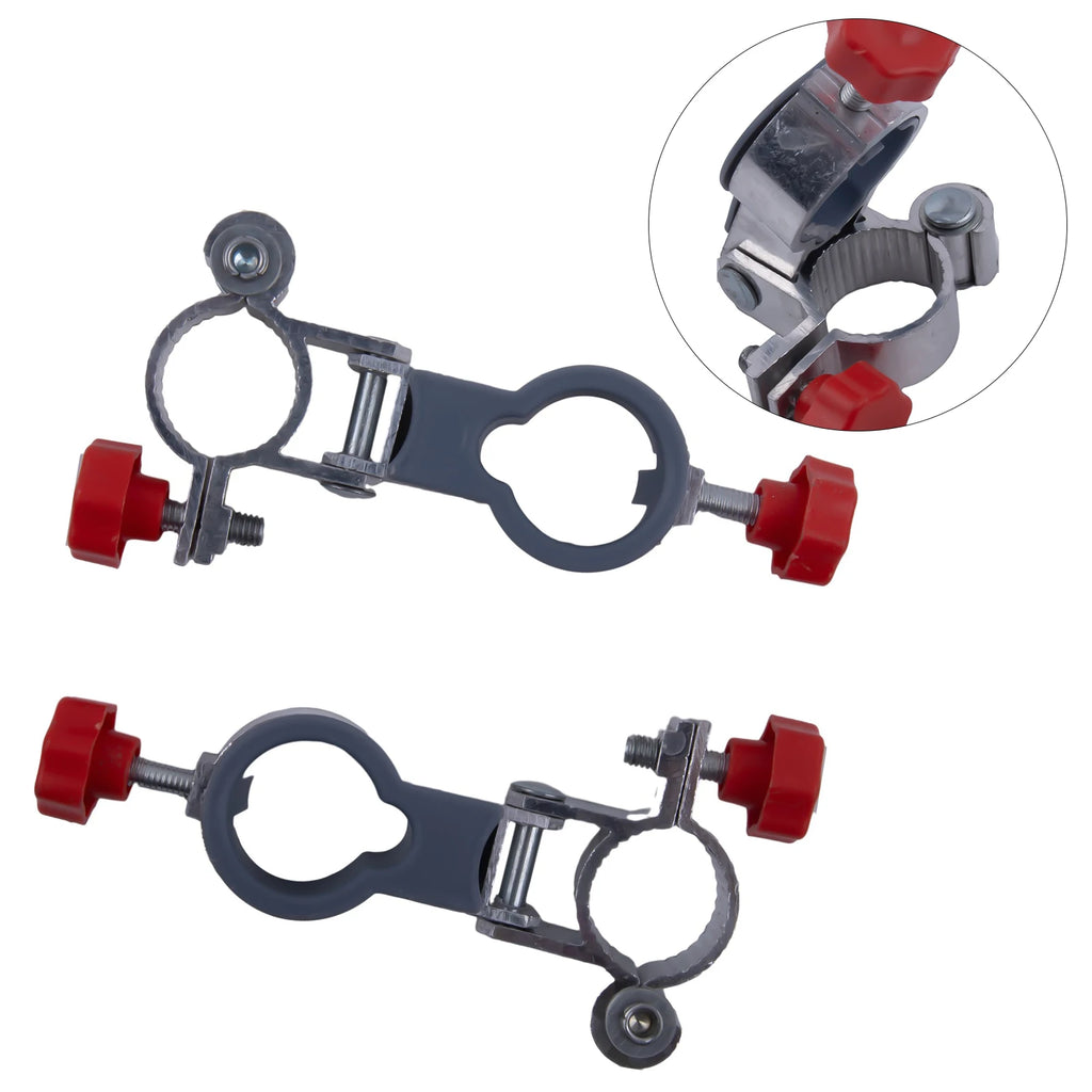 2Pcs Fixed Clip Brackets Clip On Mount Umbrella Hole 25mm For Garden Chair Parasol Patio Balcony Deck Umbrella Holder Qme