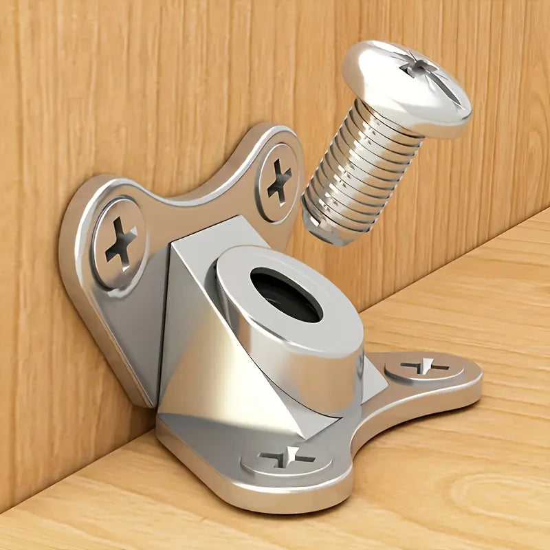 6 Sets of Zinc Alloy Butterfly Angle Bracket, Removable Angle Bracket, with Screw - Support Connectors for Furniture, Qme Default Title