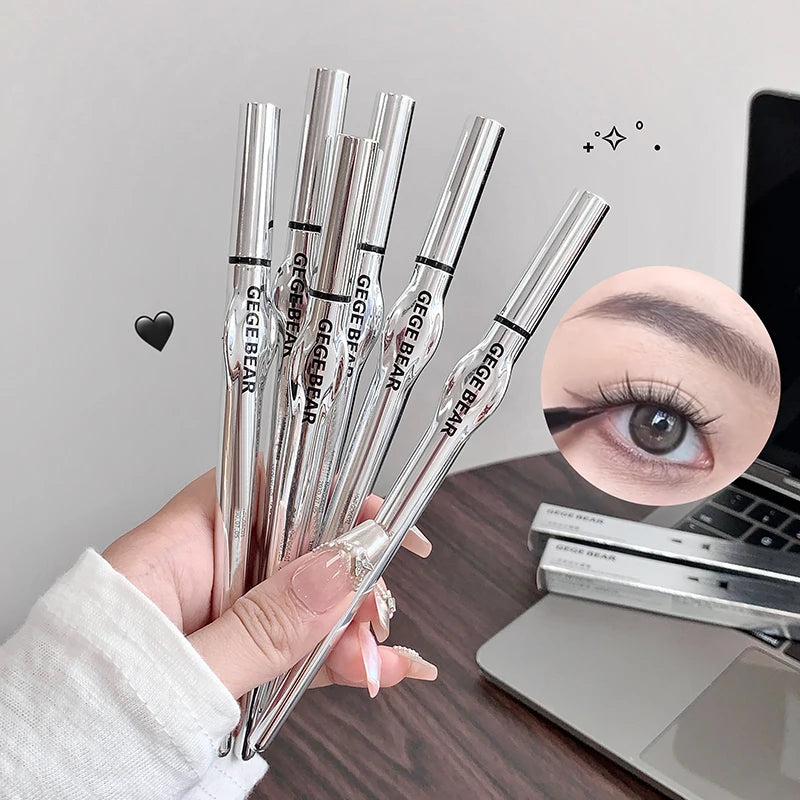 Two-prong Eyebrow Pen Women Gege Bear Long-lasting Natural Strokes Qme