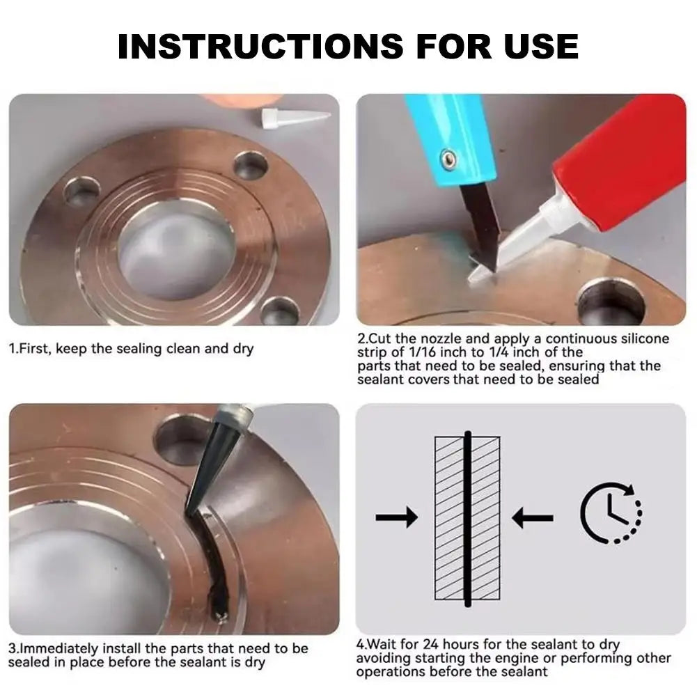 Automotive Engine Sealant Silicone Gasket Maker Waterproof Red Qme