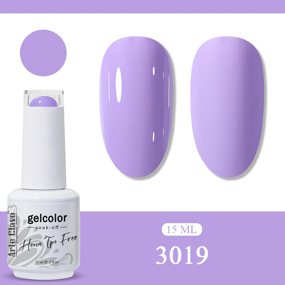 Arte Clavo Glitter Gel Nail Polish HEMA TPO Sliver Champagne