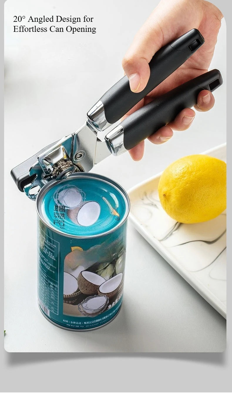 1-2pcs Stainless Steel 3-in-1 Manual Can Opener, Multifunctional Beer Bottle Opener, Kitchen Jar & Tin Can Opening Tool for Home Qme