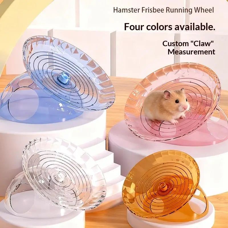 Golden Bear Frisbee Running Wheel Toy Hamster Little Pet Supplies Qme