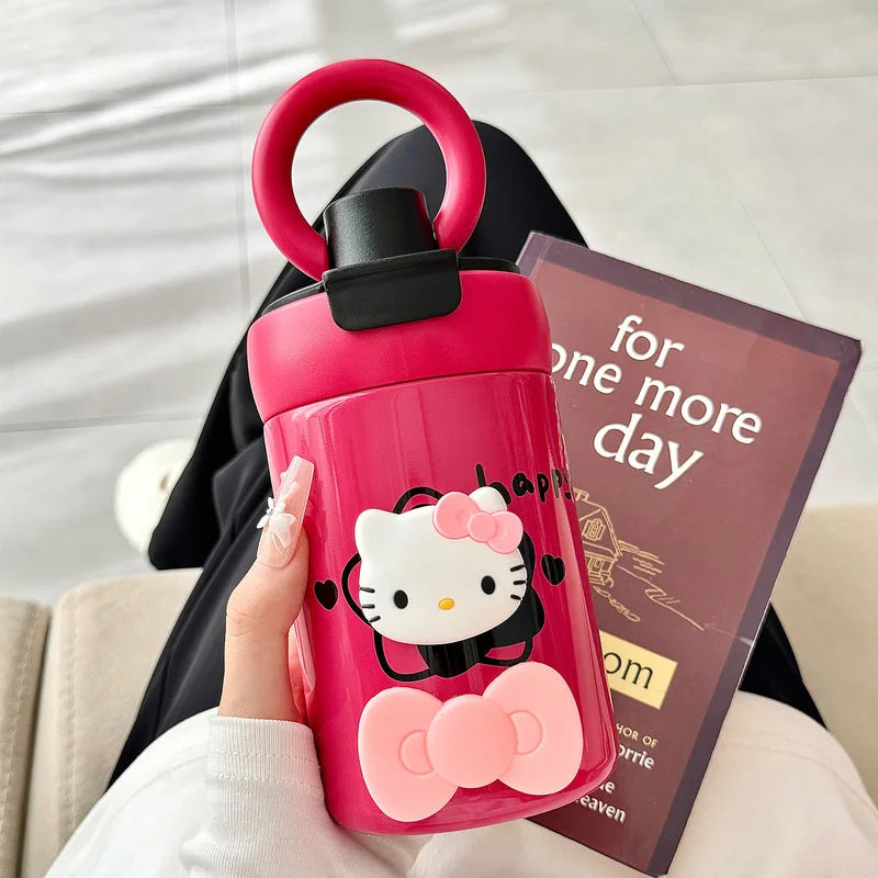 Hello Kitty Stylish Insulated Cup Cute Large-capacity Girls Dual-use Qme