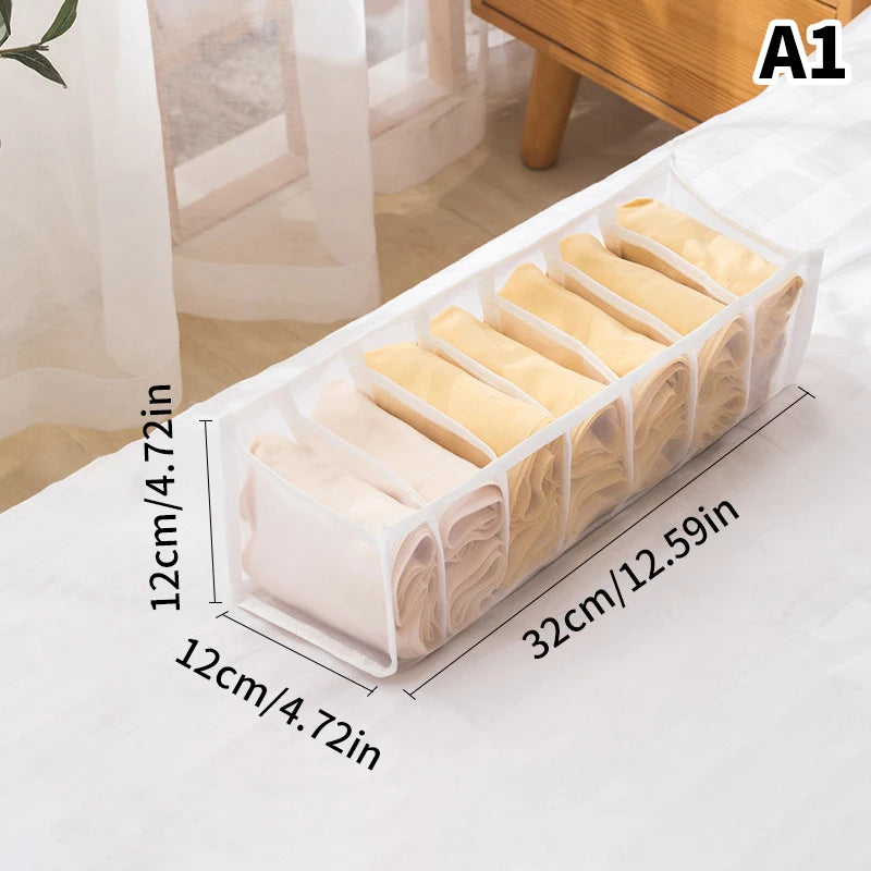 Wardrobe Clothes Organizer Drawers Separator Boxes Underwear Bra Qme A1