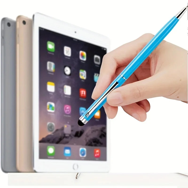 Touchscreen Stylus Compatible with Mobile Phones, Tablets, Kindle, and Black Ink Ballpoint Pen -2-in-1 Stylist Pen Suitable Qme